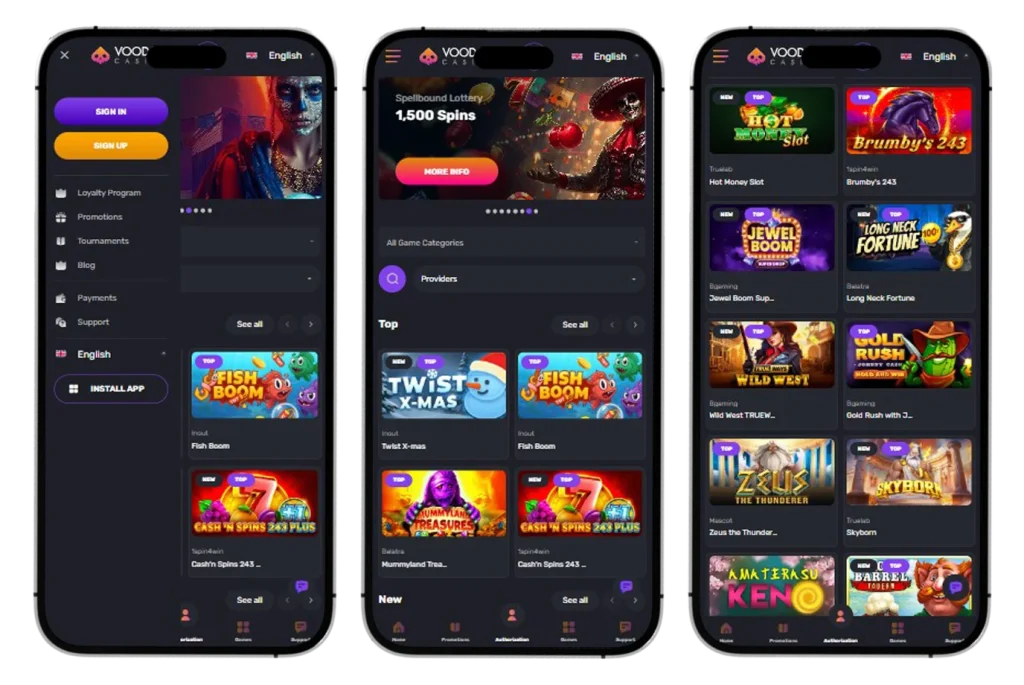 Voodoo Casino Mobile Version